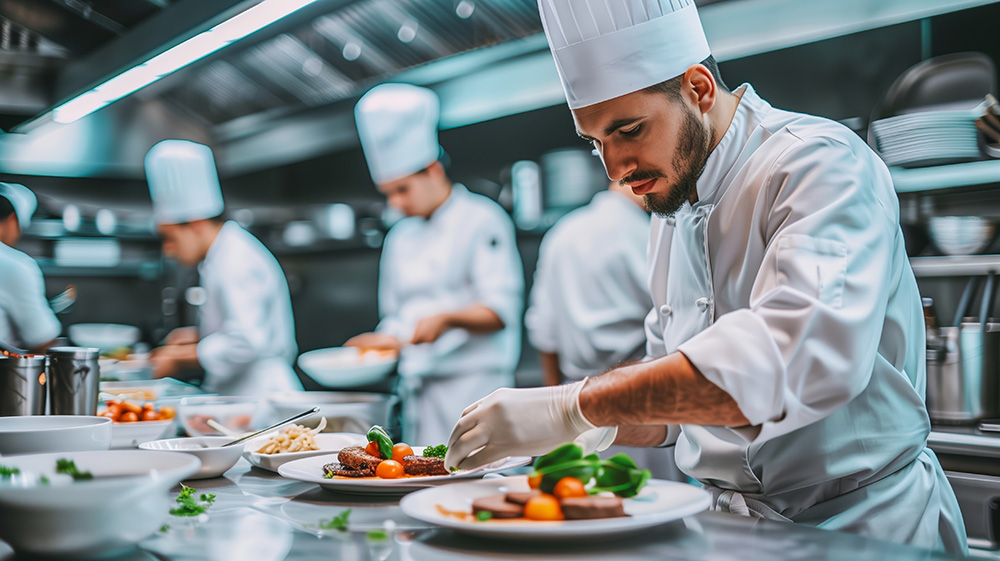 Chef preparing Health-Conscious Menu